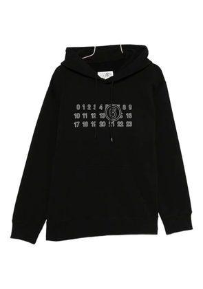 MM6 Maison Margiela numeric-print hoodie - Black