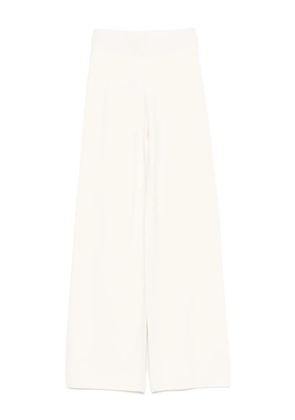 Max Mara elasticated-waist palazzo trousers - White