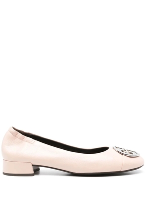 Tory Burch Claire leather ballerina shoes - Pink
