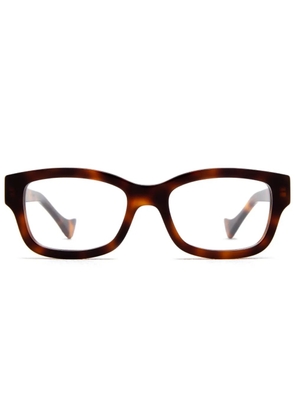 Gucci Eyewear rectangle-frame glasses - Brown
