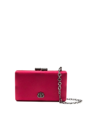 Isla Eva logo-plaque clutch bag - Red