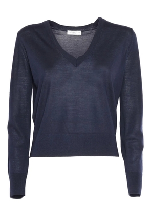 Ballantyne v-neck wool sweaters - Blue
