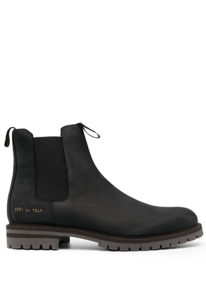 Common Projects ridged leather Chelsea boots - 7547 BLACK