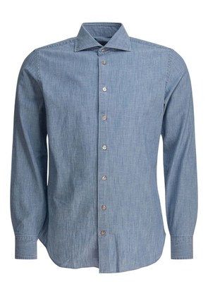 BORRIELLO NAPOLI cotton denim shirt - Blue