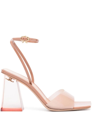 Gianvito Rossi 85mm square-toe sandals - Neutrals