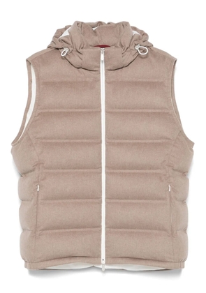 Brunello Cucinelli quilted gilet - Brown