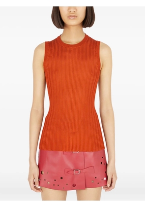 Durazzi Milano ribbed sleeveless top - Red