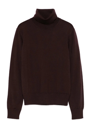 ALPHA STUDIO turtleneck merino sweater - Brown