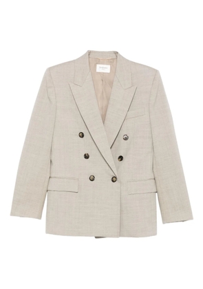 Saint Laurent double-breasted button blazer - Neutrals