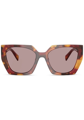 Prada Eyewear tortoiseshell-effect sunglasses - Brown