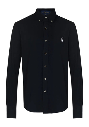 Polo Ralph Lauren logo embroidered button-down shirt - Black