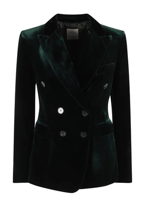 Kiltie velvet double-breasted jacket - Green