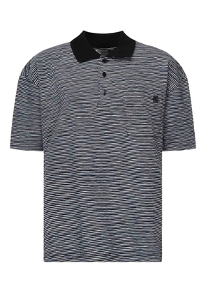 ETRO striped pocket polo shirt - Blue