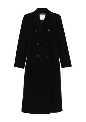 Sportmax double-breasted wool coat - Black