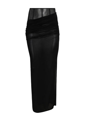Christopher Esber corset draped skirt - Black