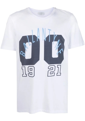 Ballantyne logo-print cotton T-shirt - White
