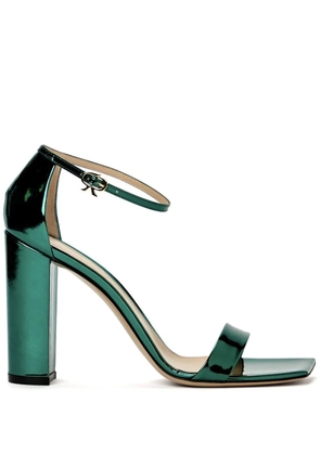 Gianvito Rossi 95mm patent leather sandals - Green