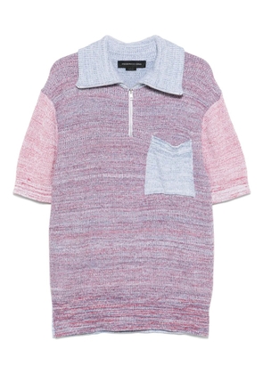 FEDERICO CINA colourblock polo shirt - Blue