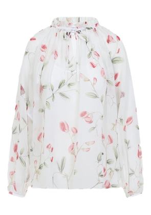 Giambattista Valli floral-print blouse - White