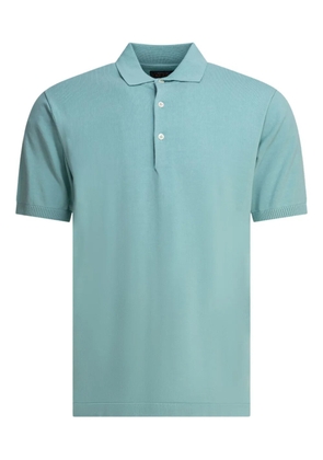 BEAMS PLUS short-sleeve cotton polo shirt - Blue