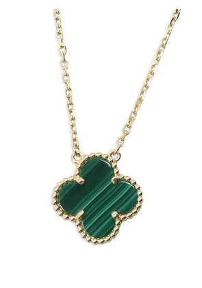 Van Cleef & Arpels Pre-Owned 2010s 18K yellow gold Vintage Alhambra malachite necklace