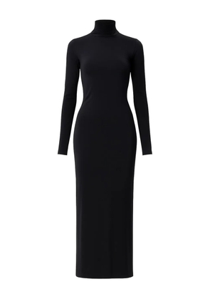 Amazuìn Jenna roll-neck open-back dress - Black