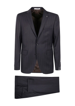 Tagliatore wool suit - Black