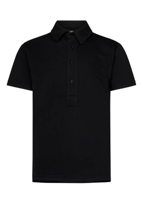 FRANZESE COLLECTION four-button placket polo shirt - Black