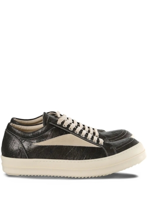 Rick Owens DRKSHDW metallic-panel lace-up sneakers - Brown