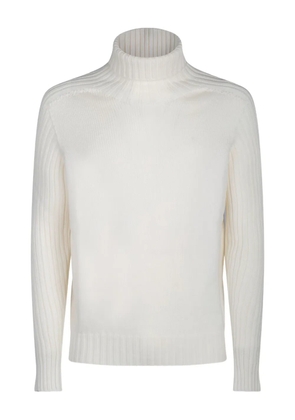 Gran Sasso ribbed turtleneck sweater - White