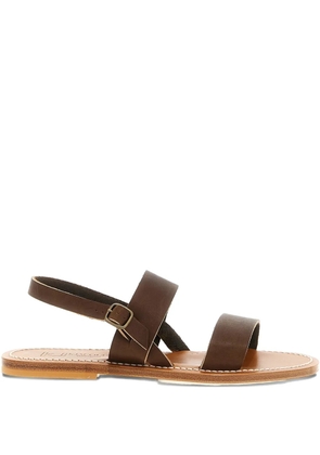 K. Jacques Barigoule double-strap leather sandals - Brown