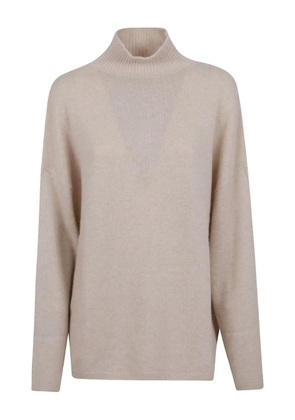 Allude high-neck cashmere sweater - Neutrals