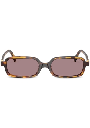 Miu Miu Eyewear rectangle-frame sunglasses - Brown