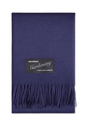 Magniberg fringed scarf - Blue