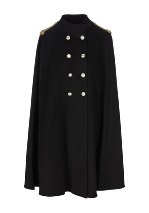 IL TABARRO double-breasted cape - Black