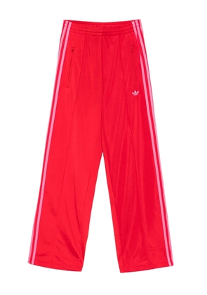 adidas stripe-detail trousers - Red