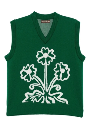 CHATEAU ORLANDO floral-print vest - Green