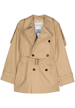 Burberry cotton waterproof trench coat - Neutrals