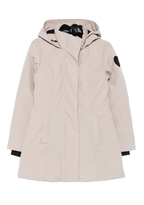 Canada Goose logo-patch hooded coat - Neutrals
