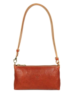 Il Bisonte zip-top leather shoulder bag - Brown