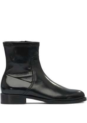 Maretto leather zip boots - Black