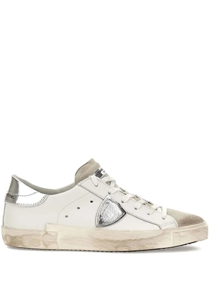 Philippe Model Paris suede panelled sneakers - White