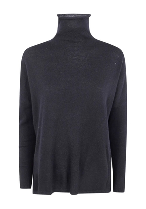 base turtleneck knitwear - Black