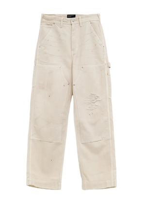 Enfants Riches Déprimés distressed herringbone trousers - Neutrals