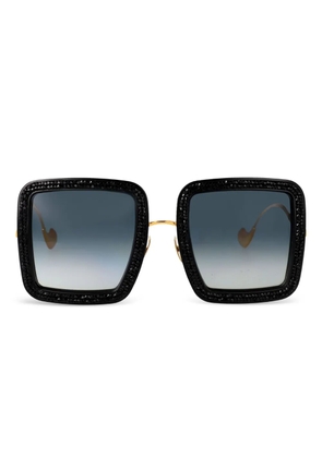 ANNA-KARIN KARLSSON Beaming Sky crystal-embellished square sunglasses - Gold