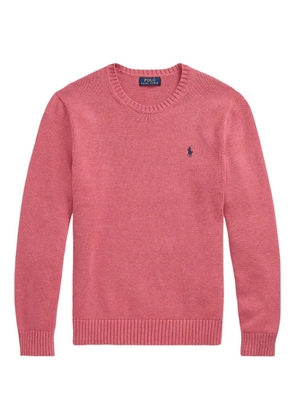 Polo Ralph Lauren Polo Pony-embroidered cotton sweater - Pink