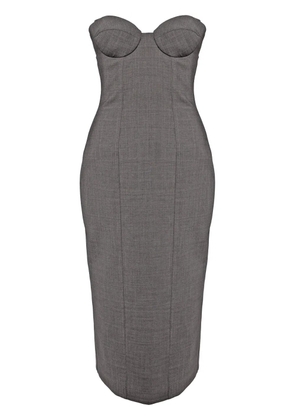 Giuseppe Di Morabito strapless midi dress - Grey