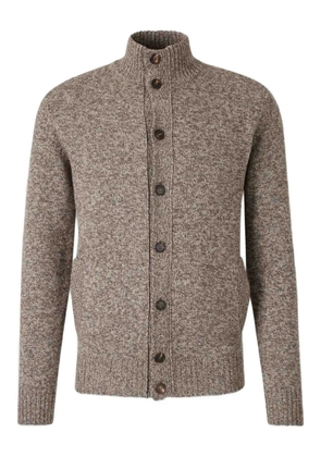 Zanone long-sleeve wool cardigan - Brown