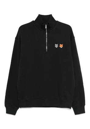 Maison Kitsuné Fox Head half-zip sweatshirt - Grey