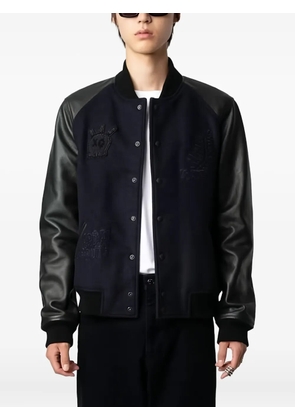 Zadig&Voltaire graphic-motif bomber jacket - Blue